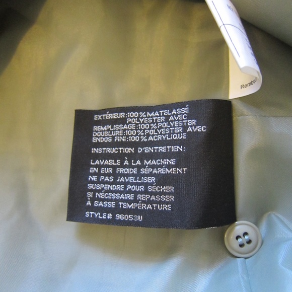 NWT Manteaux Lt Quilt Snap Front Jacket w/Hood - Picture 7 of 8